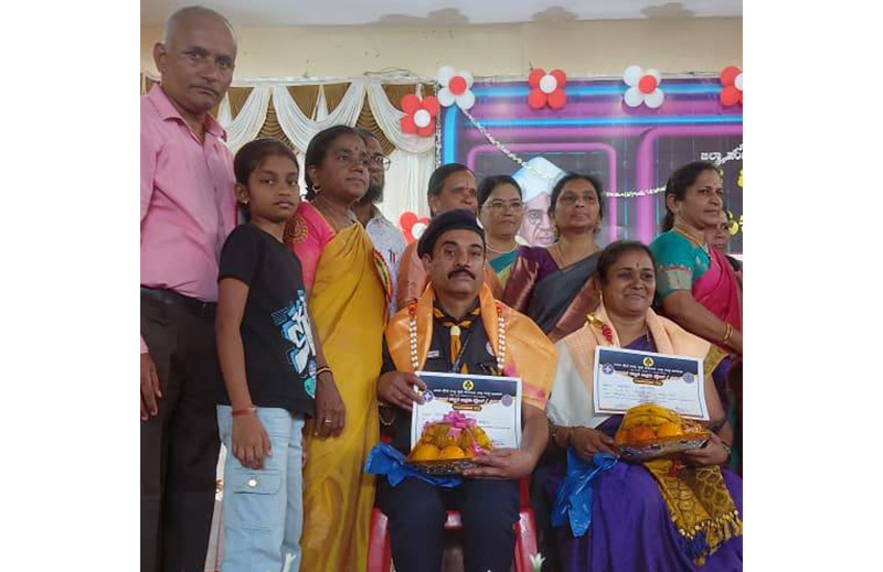 Best Scouter Award to Nagaraj Kundgol Sir