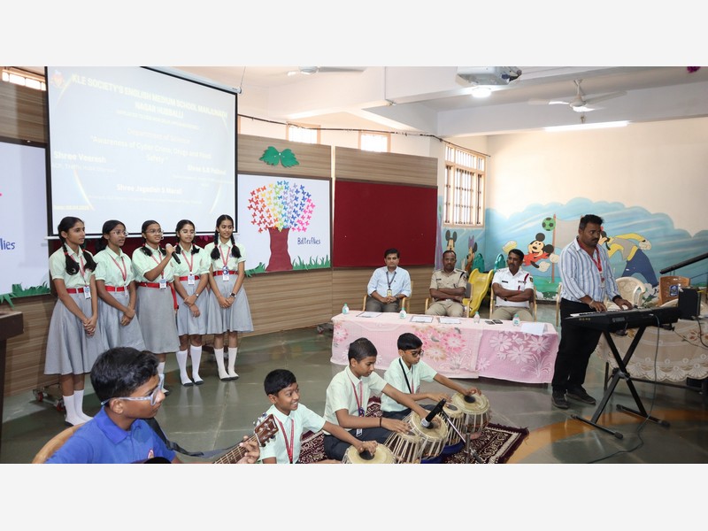 Awareness of Cyber crime, drugs and road safety.