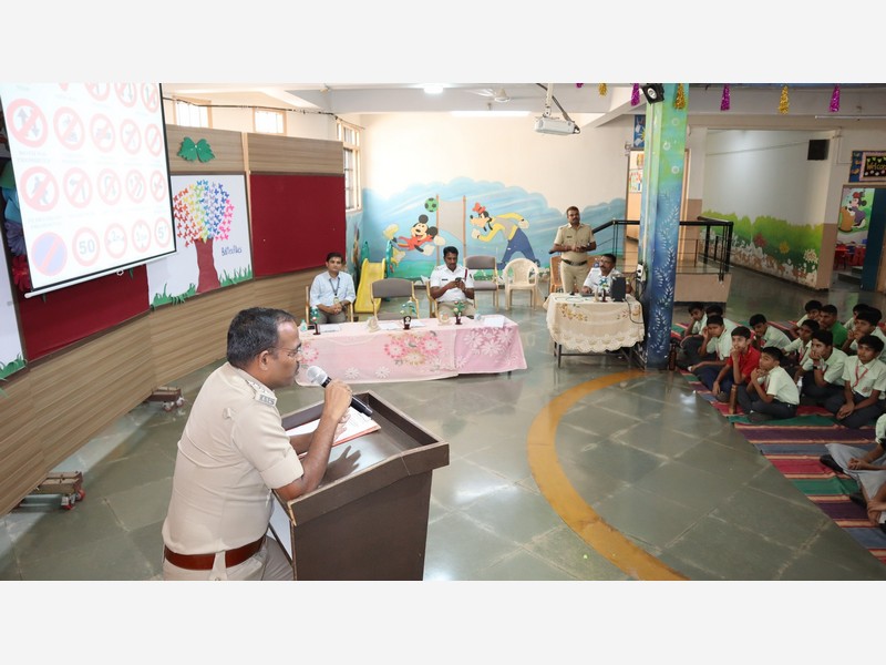 Awareness of Cyber crime, drugs and road safety.