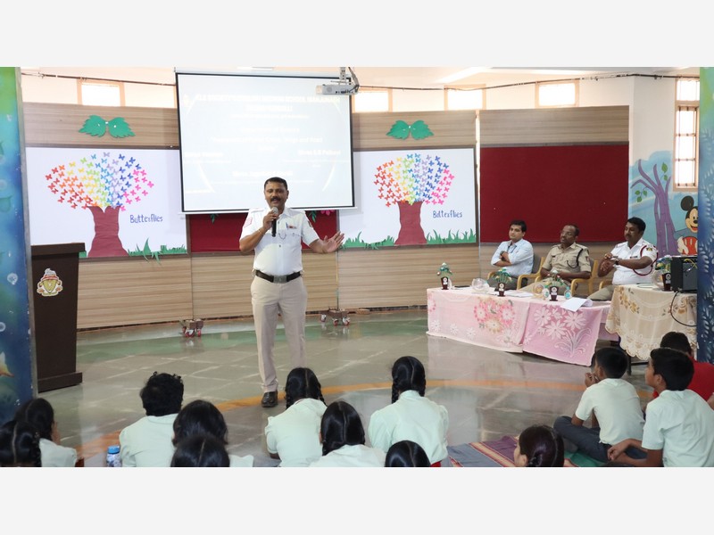 Awareness of Cyber crime, drugs and road safety.