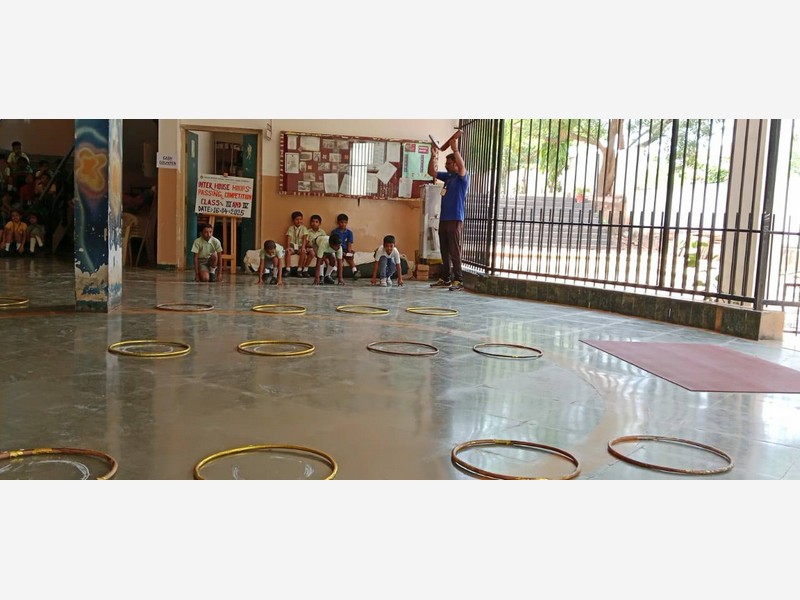 Inter House Hoops Passing & Dumbbells Collection Competition