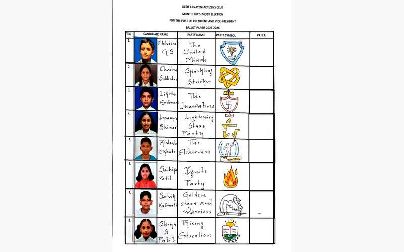 KLE School - Mock Election