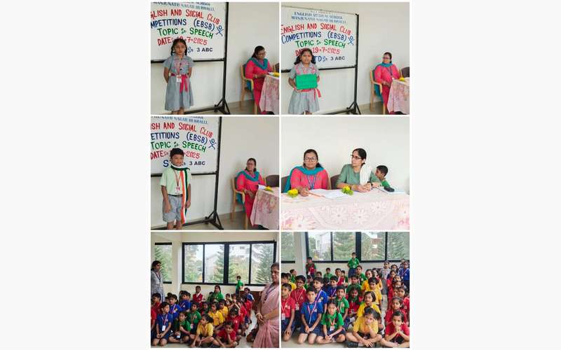 Speech competition by English and Social Clubs