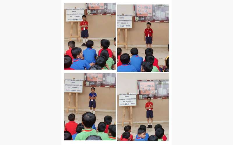 Speech competition by English and Social Clubs