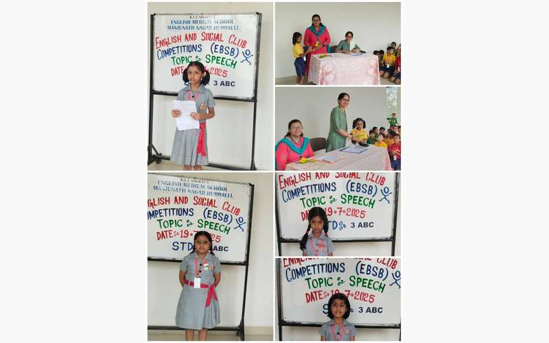 Speech competition by English and Social Clubs