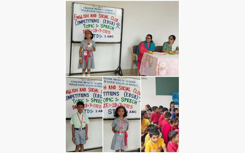 Speech competition by English and Social Clubs